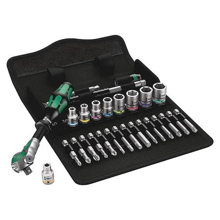 Wera Zyklop Speed Ratchet Set 1/4" - SAE 5004019001